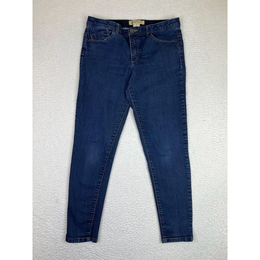 Democracy Ab Technology Skinny Jeans‎ Womens 8 Medium Wash Mid Rise Blue Denim